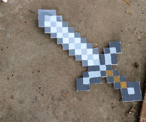 Minecraft Sword 6 Steps With Pictures Instructables