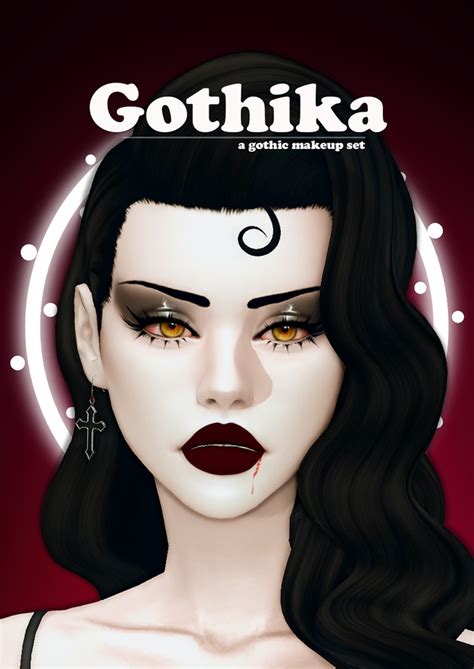 🕷 Gothika A Gothic Makeup Set 🕷 Lady Simmer Sims Mods Sims 4 Cc