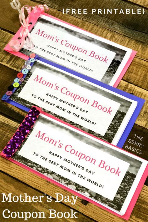 Free Printable Mothers Day Coupon Book — The Berry Basics