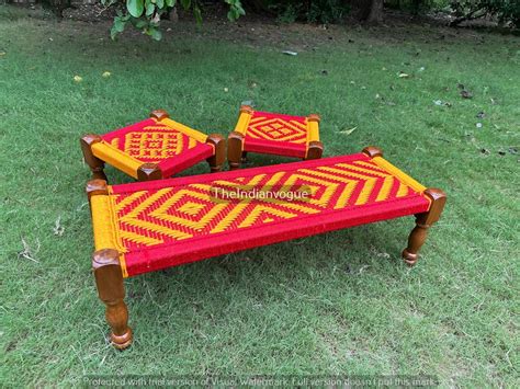 traditional indian khat handcrafted ethiopian khat bed unique cultural artistry bed rajasthani