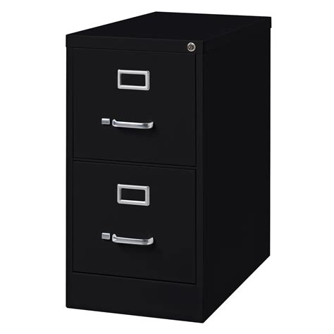 Hirsh Industries 14416 Black Two Drawer Vertical Letter File Cabinet