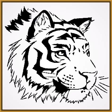 Dibujos De Tigres A Lapiz Faciles Dibujos Para Colorear Y Pintar