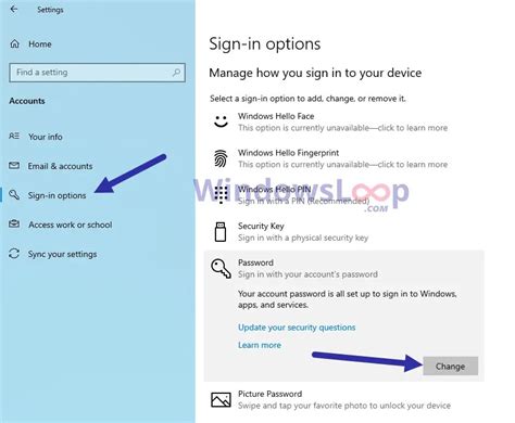How To Change Windows 10 Laptop Password Put New Pass