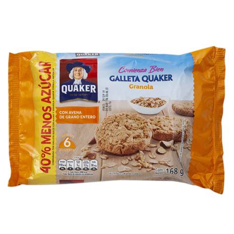 Galletas De Avena Quaker Granola Paquete 6un Supermercado