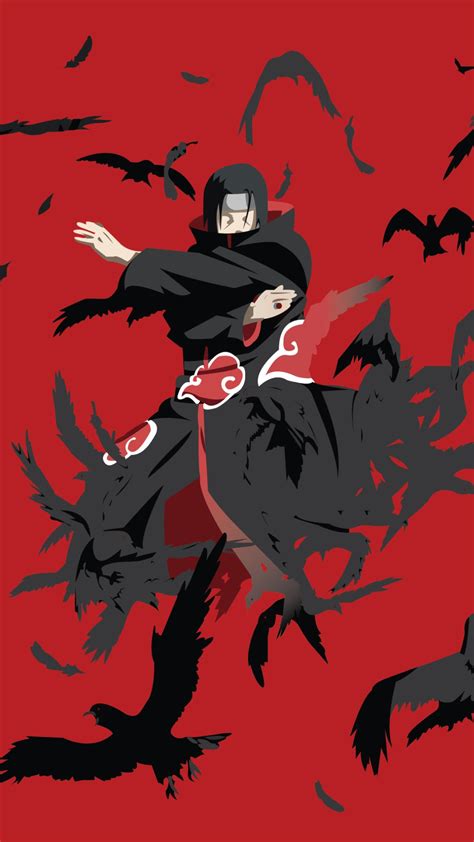 Itachi Mobile Wallpaper Minimalist Itachi Mangekyou Sharingan Naruto