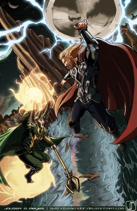 Thor X Loki Fanart Loki Vs Thor By Tshuuls On Deviantart Fanart