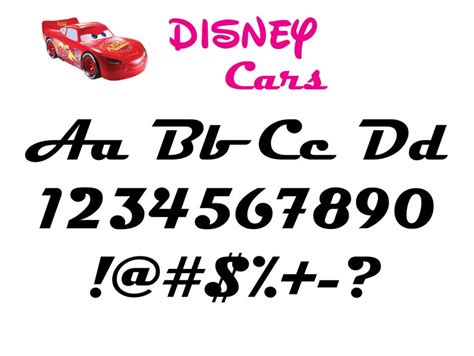 Cars Font Svg Cars Alphabet Svg Disney Cars Letters Svg Etsy