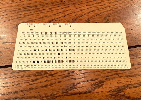 Punched Card Avery Sifferman Flickr