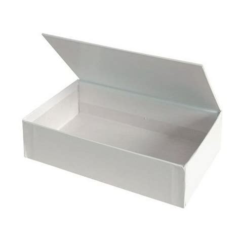 Creative Hobbies Ready To Decorate White Paperboard Box With Hinged Lid