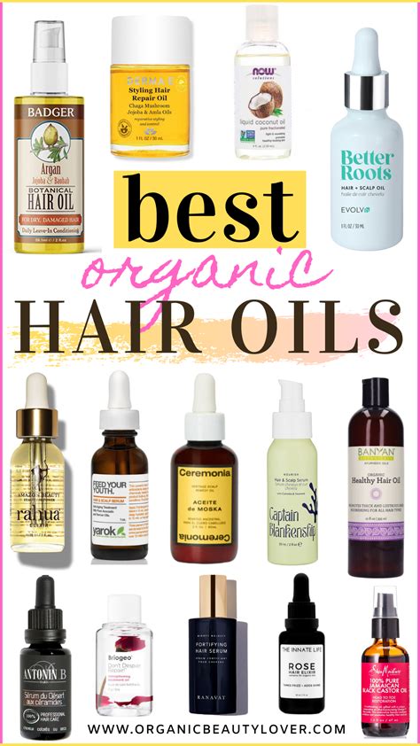 Best Natural Organic Hair Oils For Shiny Healthy Hair In ORGANIC BEAUTY LOVER
