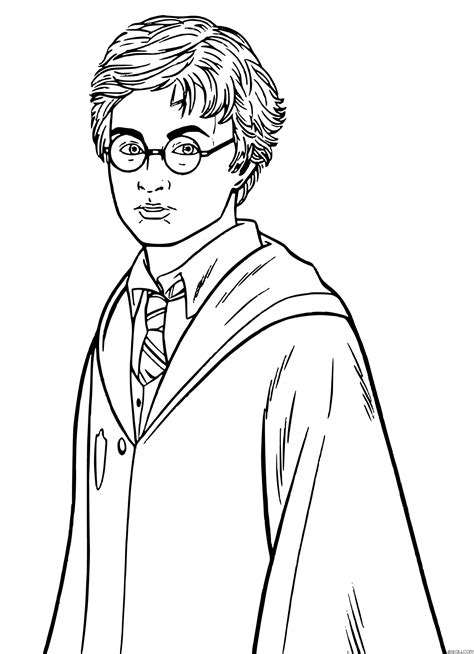 Ron Weasley Coloring Page Harry Potter Lines Harry Po