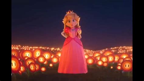 Super Mario Bros Movie Princess Peach Fire Flower Transformation