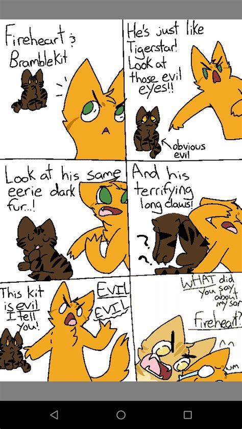 Fireheart And Bramblekit S Relationship Warrior Cats Comics Warrior Cats Funny Warrior Cat Memes