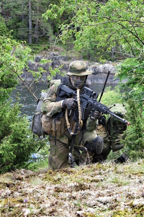 Norwegian Soldiers With The Home Guard Task Forces Conducting Exercise