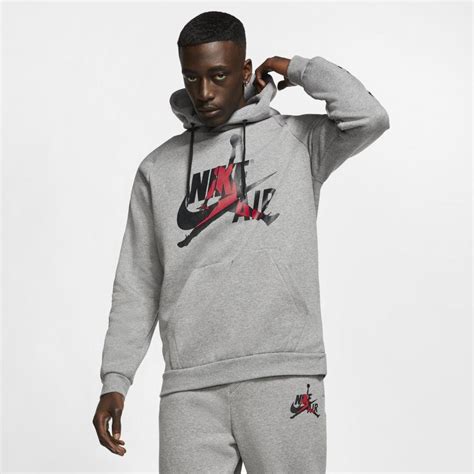 Nike Jordan Jumpman Classics Fleece Pullover Hoodie In Gray For Men Lyst