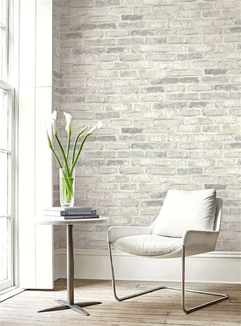 Brick Wallpaper Grey Brick Wallpaper Living Room Accent Walls In