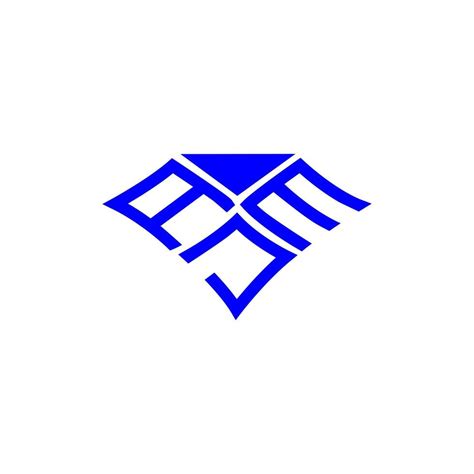 Diseño Creativo Del Logotipo De La Letra Ajm Con Gráfico Vectorial