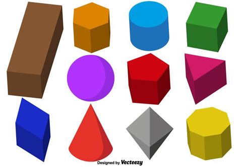 Vector Collection Of 3d Prisms 144981 Vector Art At Vecteezy
