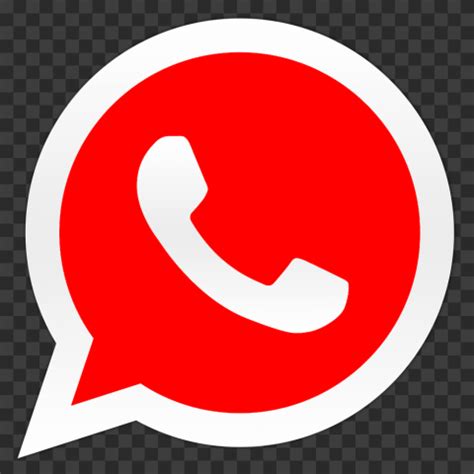 hd red wa whatsapp logo icon png citypng