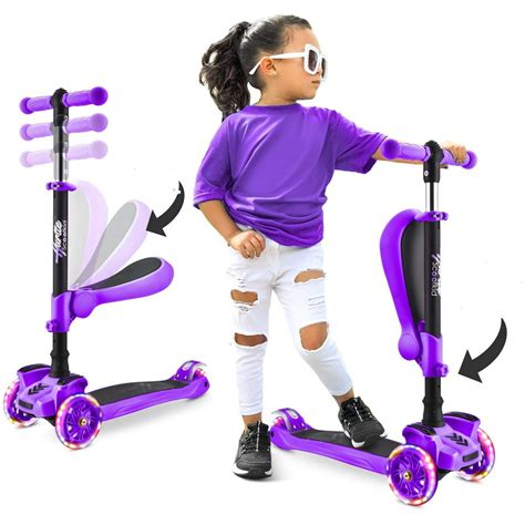 Hurtle Fitness Hurfs42p Scoot Kid 3 Wheel Kids Scooter Child