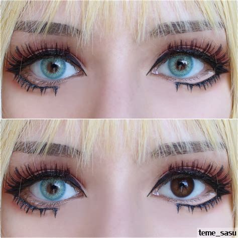 Sweety Ocean Blue Contacts Against Dark Eyes — Uniqso