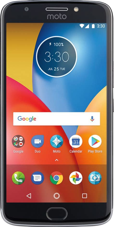 Consumer Cellular Motorola Moto E4 Plus Cell Phone Gray 857003005873 Ebay