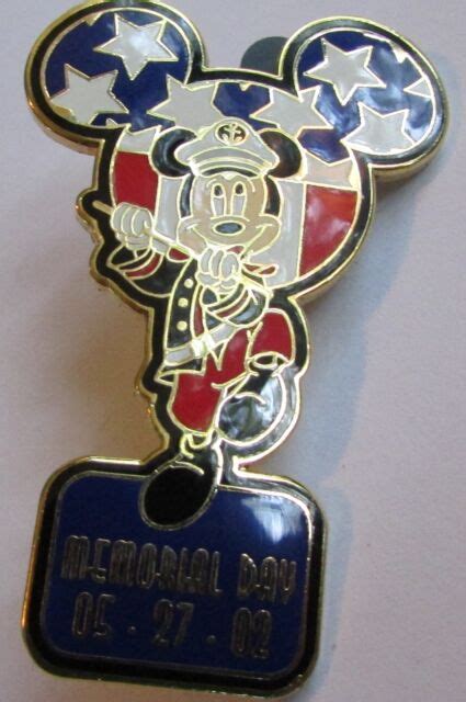 Disney Dlr Memorial Day Mickey Mouse Pin Ebay