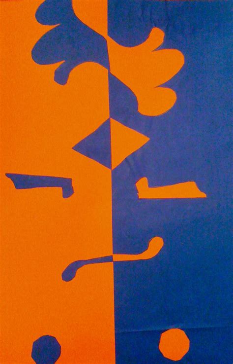 Kids Art Market Positive And Negative Space Collage With Matisse