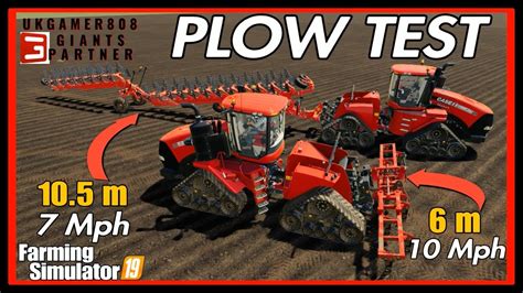 Plow Test Is Faster Better Fs19 Farming Simulator 19 Fs19modsreview