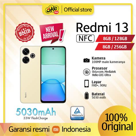 Xiaomi Redmi 13 8 256GB 8 128GB Garansi Resmi Lazada Indonesia