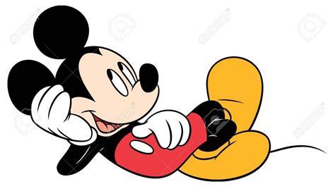 Mickey Mouse Character Cartoon Lying Down Stock Photo 104747175