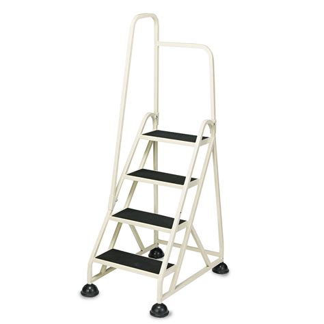 Fiberglass step ladder (8 ft. Four-Step Stop-Step Folding Aluminum Ladder w/Left ...
