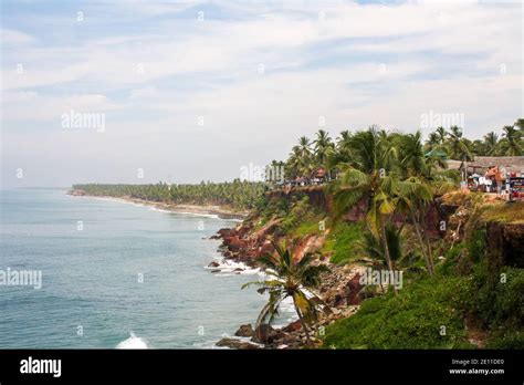 Coastline In Varkala India Stock Photo Alamy