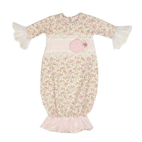 Haute Baby Sweet Pea Newborn Gown