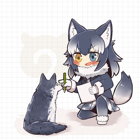 Pin By Groussherzog On Kemono Friends Anime Wolf Girl