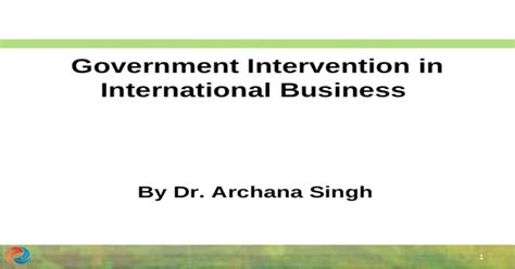 Government Intervention Ppt Powerpoint