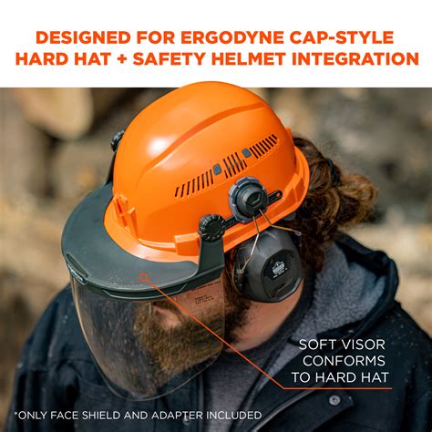 Anti Scratch And Anti Fog Hard Hat Face Shield For Cap Style And Safety