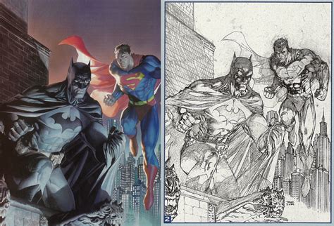 Artwork Batman And Superman By Alex Ross And Jim Lee Dccomics