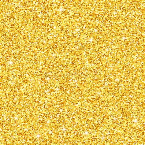 Gold Glitter Seamless Pattern Vector Texture Stock Vector