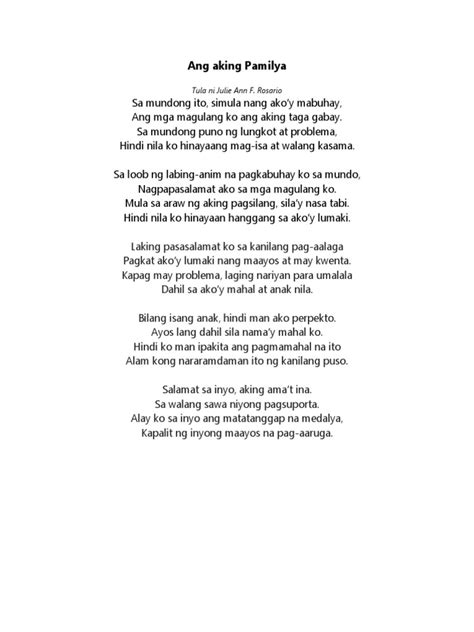 Pagmamahal Sa Magulang Tula A Tribute To Joni Mitchell
