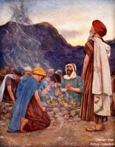 1 Kings 18 Bible Pictures Elijah And Prophets Of Baal On Mount Carmel