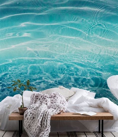 Blue Ocean Dream 1 Wall Mural From Happywall Color Minimal