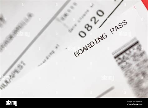Airline Boarding Pass High Resolution Stock Photography And Images Alamy