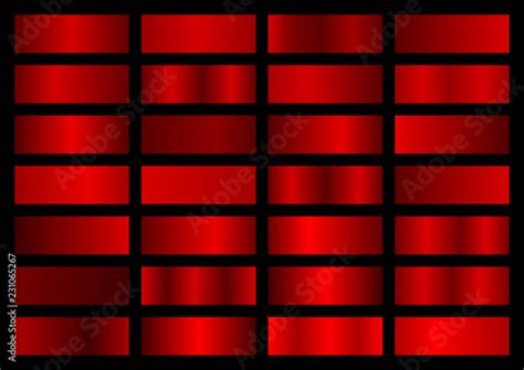 Vector Collection Of Red Metallic Gradients Chrome Christmas Gradient