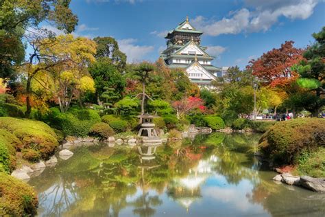 Osaka castle is one of the largest castles in japan with huge stone walls. The Symbol of Osaka & Shopping Street - Shore Excursions Asia