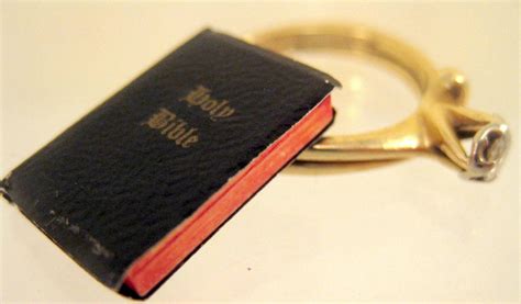 Miniature Holy Bible 1 Inch Scale Dollhouse Book