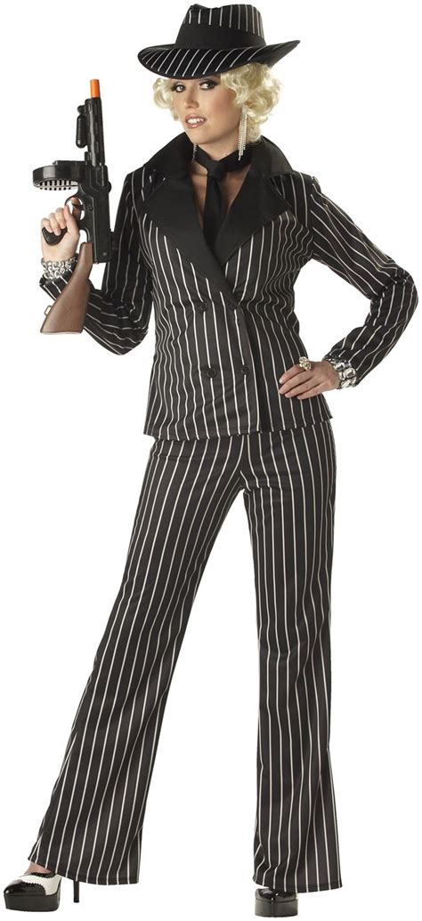 My Ideal Pinstripe Suit Gangster Costumes California Costumes Halloween Women