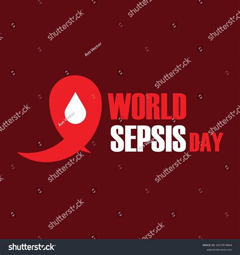 World Sepsis Day Vector Template Design Royalty Free Stock Vector