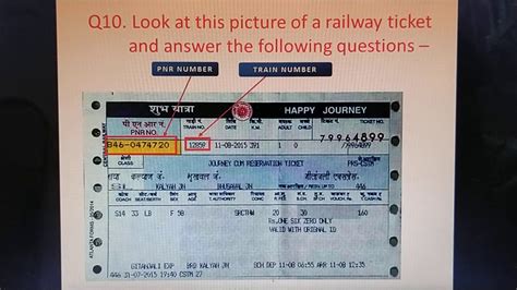 How To Read A Railway Ticket Evsclass 4 Chapter 8 Reaching Grandmothers House Youtube