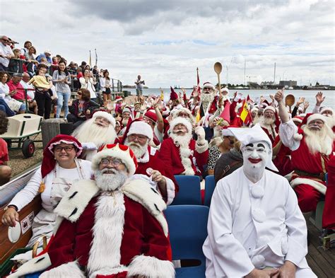 Santas From Around The World Meet In Denmark To Celebrate Christmas In July
